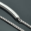 SLIDER ARMBAND 925/-SILBER RHODINIERT MIT ZIRKONIA