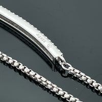 SLIDER ARMBAND 925/-SILBER RHODINIERT MIT ZIRKONIA