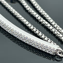 SLIDER ARMBAND 925/-SILBER RHODINIERT MIT ZIRKONIA