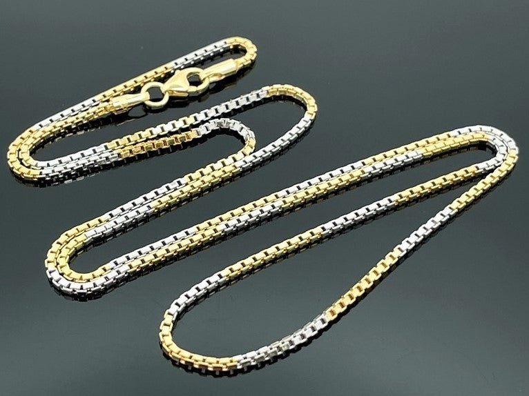 VENEZIANERKETTE AUS 585/- GOLD BICOLOR