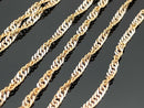 SINGAPURKETTE+ARMBAND AUS 925/-SILBER VERGOLDET