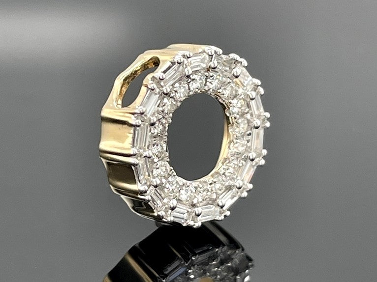 ANHÄNGER AUS 585/- GELBGOLD MIT DIAMANTEN ( GES.CA. 0,30 ct.)
