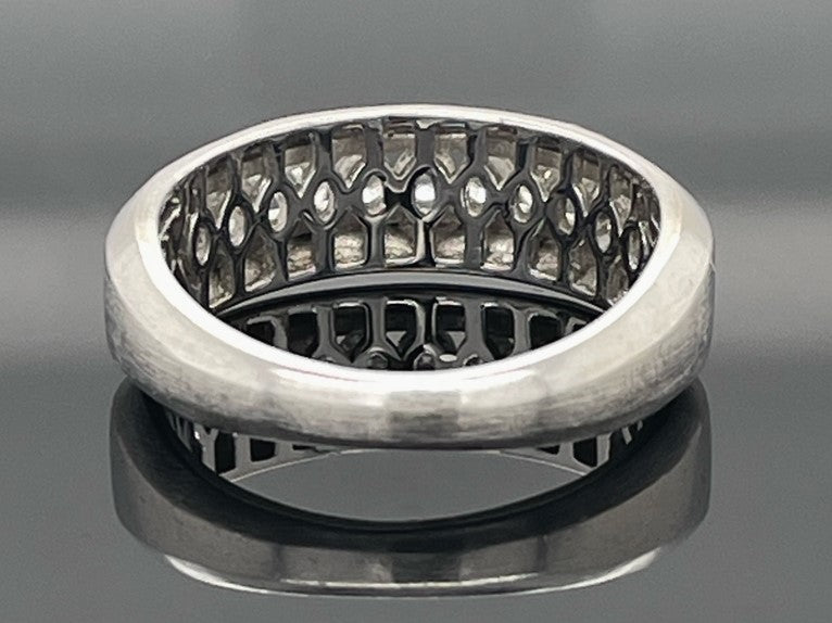 RING AUS 950/- PLATIN MIT BRILLANTEN (LR) AUS KANADA (GES.CA. 0,50 ct.)