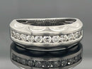 RING AUS 950/- PLATIN MIT BRILLANTEN (LR) AUS KANADA (GES.CA. 0,50 ct.)