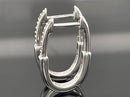 CREOLEN AUS 925/- SILBER RHODINIERT MIT  DIAMANTEN (GES. CA. 0,10 ct.) (Kopie)