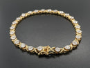 ARMBAND 925/-SILBER VERGOLDET MIT DIAMANTEN (GES. CA. 0,25 ct.)