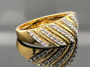 RING AUS 925/- SILBER VERGOLDET MIT DIAMANTEN (GES.CA.0,21 ct.)