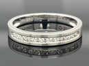 RING AUS 950/- PLATIN MIT BRILLANTEN (LR) AUS KANADA (GES.CA. 0,20 ct.)