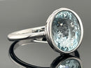 RING AUS 585/- WEIßGOLD SANTA MARIA AQUAMARIN (CA.3,20 ct.)