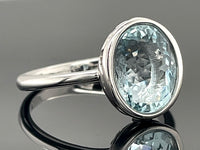 RING AUS 585/- WEIßGOLD SANTA MARIA AQUAMARIN (CA.3,20 ct.)