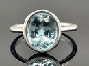 RING AUS 585/- WEIßGOLD SANTA MARIA AQUAMARIN (CA.3,20 ct.)