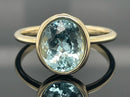 RING AUS 585/- GELBGOLD SANTA MARIA AQUAMARIN (CA.3,20 ct.)