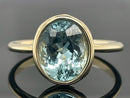 RING AUS 585/- GELBGOLD SANTA MARIA AQUAMARIN (CA.3,20 ct.)