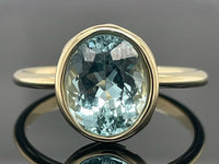 RING AUS 585/- GELBGOLD SANTA MARIA AQUAMARIN (CA.3,20 ct.)
