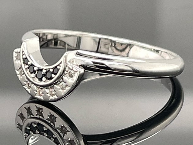 2-ER SET RING AUS 925/- SILBER BICOLOR MIT SPINELl & ZIRKON