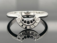 2-ER SET RING AUS 925/- SILBER BICOLOR MIT SPINELl & ZIRKON