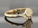 2-ER SET RING AUS 925/- SILBER BICOLOR MIT SPINELl & ZIRKON