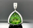 ANHÄNGER AUS 925/- SILBER RHODINIERT MIT BERNSTEIN ( CA. 2,67 ct.)