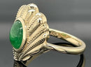 RING AUS 375/- GELBGOLD MIT TSAVORIT (CA.1,3 ct.)