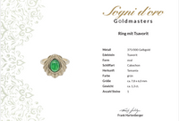 RING AUS 375/- GELBGOLD MIT TSAVORIT (CA.1,3 ct.)
