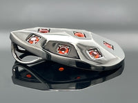 GLEITER AUS 925/-SILBER SCHWARZ RHOD. MIT FEUEROPAL (ges.ca. 0,405 ct.)