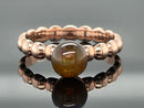 RING AUS 925/- SILBER ROSÉVERGOLDET MIT KRISTALLOPAL (CA. 1,22 ct.)