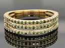 RING AUS 375/- GELBGOLD MIT BRILLANTEN BEH. (ges.ca. 0,483 ct.)