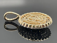 ANHÄNGER AUS 585/- GELBGOLD MIT DIAMANTEN ( GES.CA. 1,00 ct.)