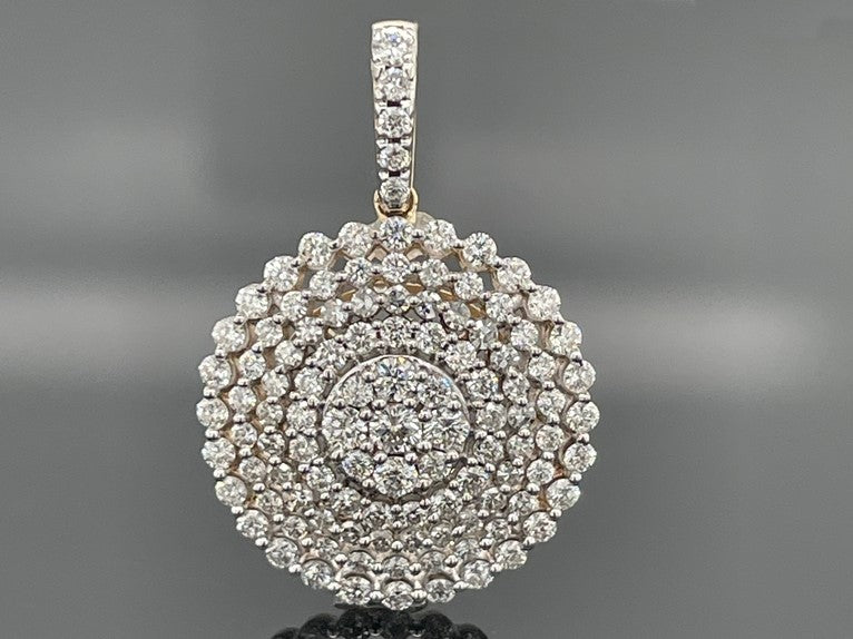 ANHÄNGER AUS 585/- GELBGOLD MIT DIAMANTEN ( GES.CA. 1,00 ct.)