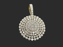 ANHÄNGER AUS 585/- GELBGOLD MIT DIAMANTEN ( GES.CA. 1,00 ct.)