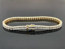 ARMBAND 585/- GELBGOLD MIT DIAMANTEN ( GES. CA. 2,00 ct.)