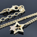 KETTE AUS 925/-SILBER GELVERGOLDET MIT ZIRKONIA