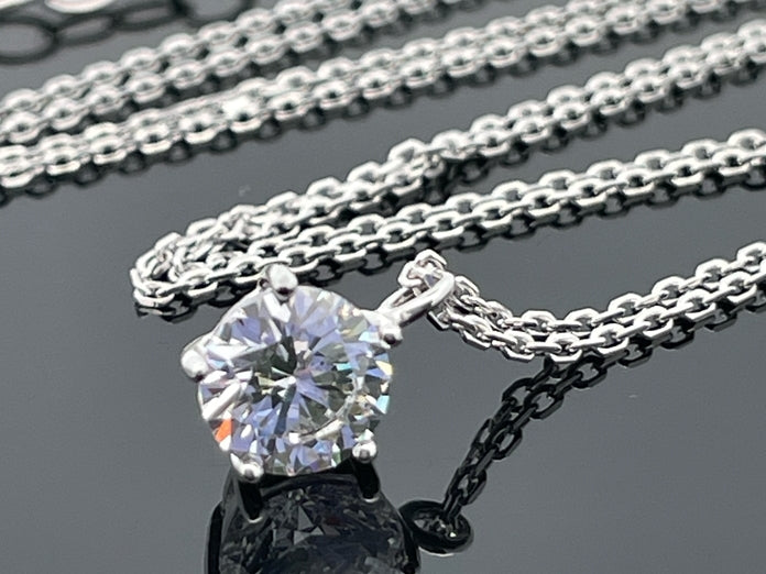ANKERKETTE MIT ANHÄNGER AUS 925/- SILBER RHODINIERT MIT ZIRKONIA