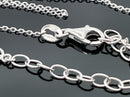ANKERKETTE MIT ANHÄNGER AUS 925/- SILBER RHODINIERT MIT ZIRKONIA