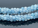 COLLIER 925/- SILBER VERGOLDET MIT AQUAMARIN