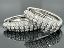CREOLEN AUS 950/- PLATIN MIT BRILLANT SI1 (ges. ca.0,75 ct.)