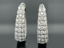 CREOLEN AUS 950/- PLATIN MIT BRILLANT SI1 (ges. ca.0,75 ct.)
