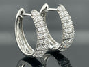 CREOLEN AUS 950/- PLATIN MIT BRILLANT SI1 (ges. ca.0,75 ct.)