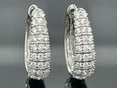 CREOLEN AUS 950/- PLATIN MIT BRILLANT SI1 (ges. ca.0,75 ct.)