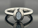 RING AUS 950/- PLATIN MIT OSMIUM