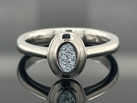 RING AUS 950/- PLATIN MIT OSMIUM