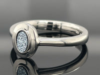 RING AUS 950/- PLATIN MIT OSMIUM