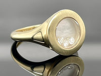 RING AUS 585/- GELBGOLD MIT BRILLANTEN (ges.ca. 0,12 ct.)