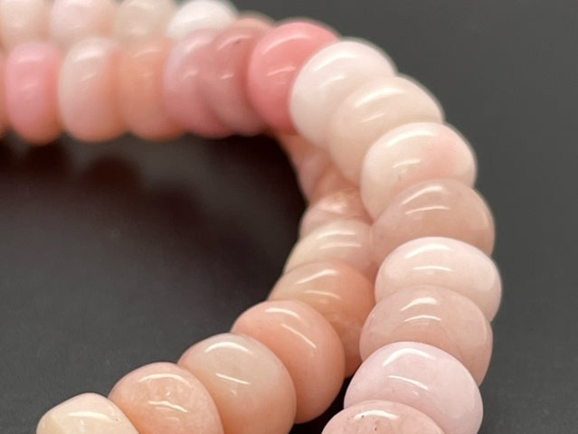 COLLIER 925/- SILBER VERG. MIT PINK OPAL & SÜßWASSERZUCHTPERLE