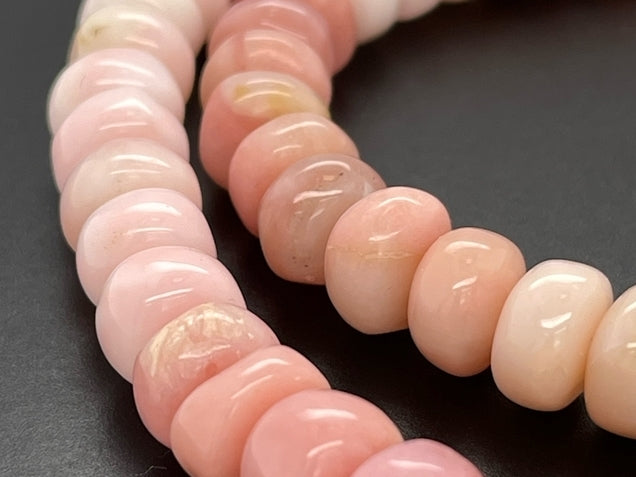 COLLIER 925/- SILBER VERG. MIT PINK OPAL & SÜßWASSERZUCHTPERLE