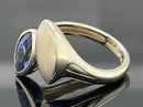 RING AUS 585/- AUS CHAMPAGNER GOLD MIT TANSANIT AAA ( CA. 0,92 ct.)