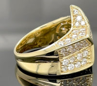 RING AUS 925/- SILBER GELBGOLDPLATTIERT MIT ZIRKONIA