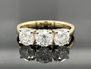 RING AUS 585/- GELBGOLD MIT BRILLANTEN (ges.ca. 1,50 ct.)