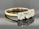 RING AUS 585/- GELBGOLD MIT BRILLANTEN (ges.ca. 1,50 ct.)