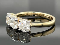 RING AUS 585/- GELBGOLD MIT BRILLANTEN (ges.ca. 1,50 ct.)
